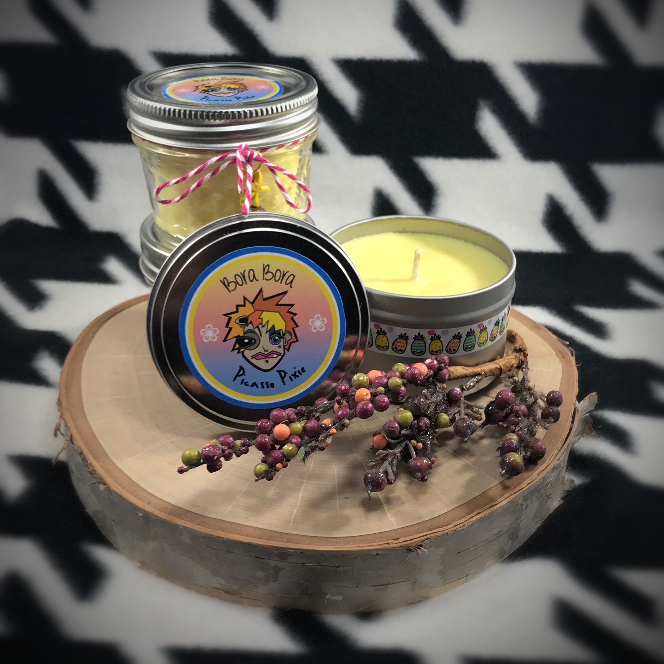 Bora Bora Scented Soy Candle - Picasso Pixie