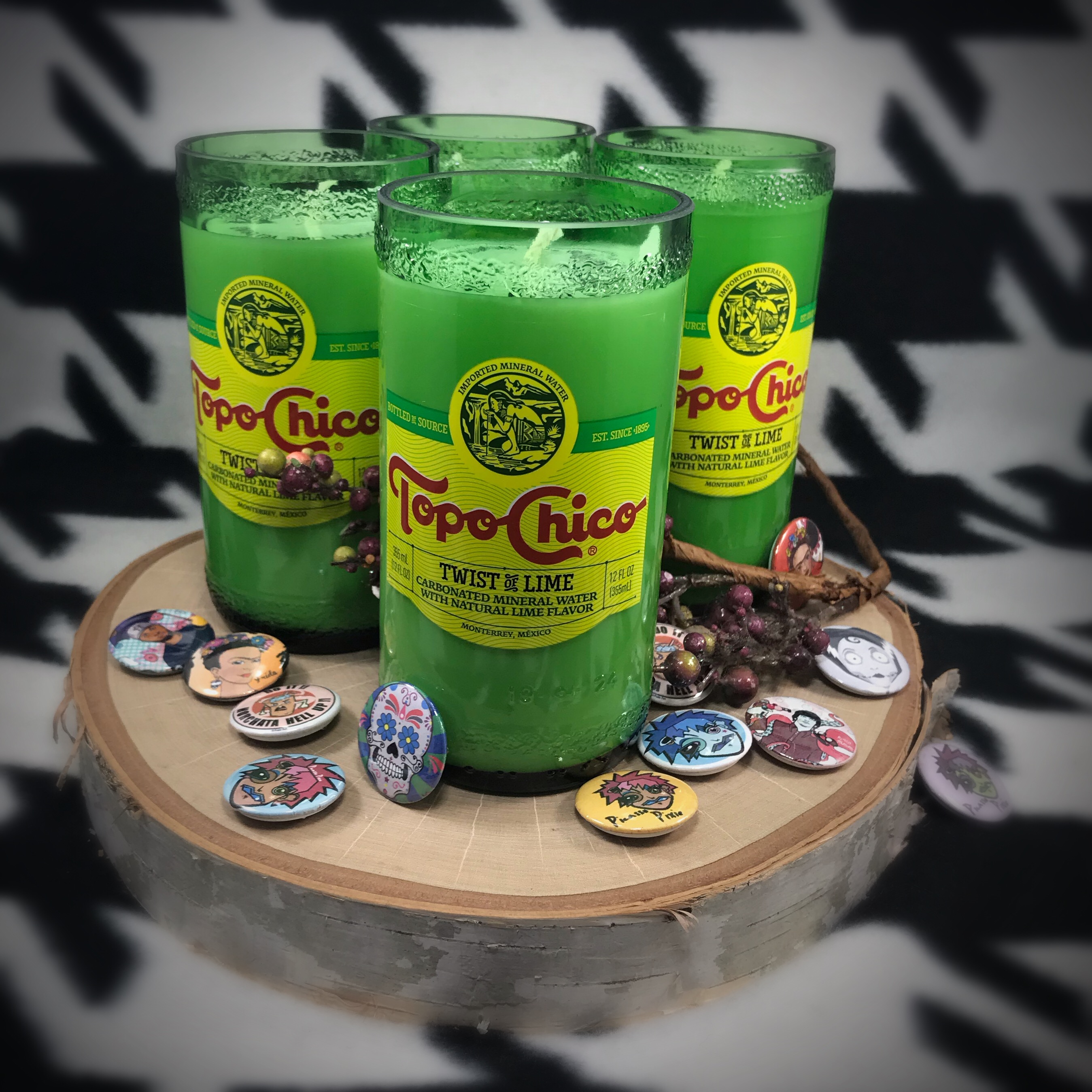 Topo Chico "Twist of Lime" Soy Candle Picasso Pixie