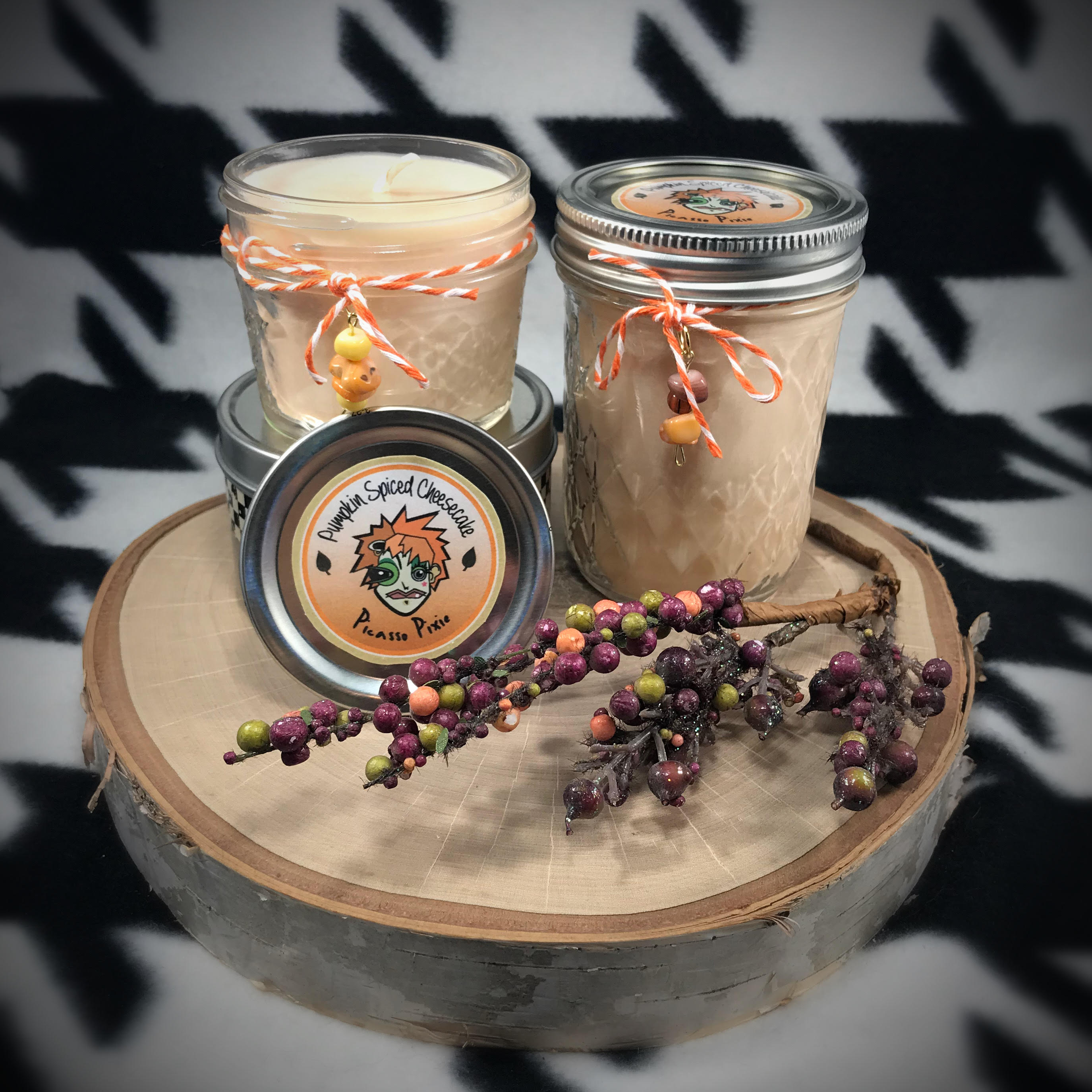 Pumpkin Spiced Cheesecake Scented Soy Candle Picasso Pixie